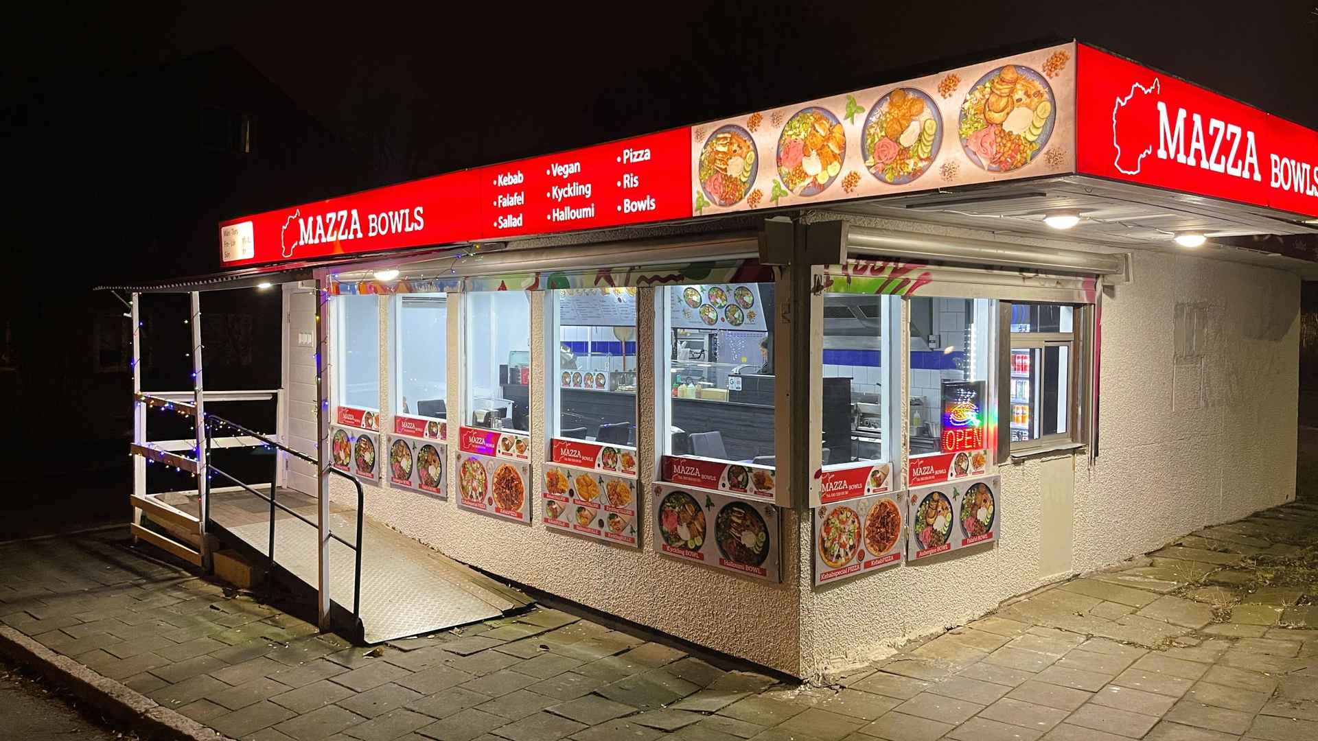 Framsidan på Mazza i Lund